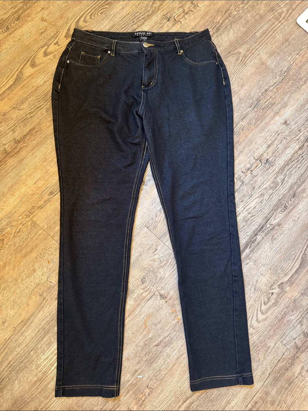 Savane Black Skinny Pull-On Pants